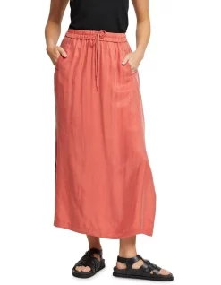 Hot Sale 👍 Oxford Charlotte Cupro Blend 👗 Skirt In Clay Rose 🥰