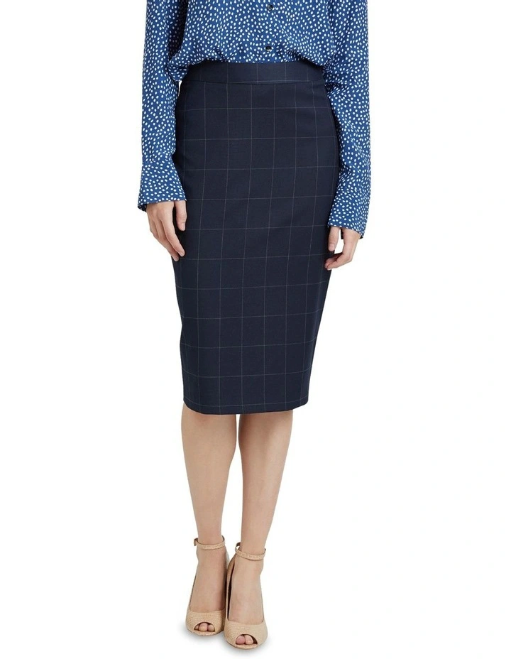 Discount π Oxford Peggy Stretch Eco Suit π Skirt In Navy π