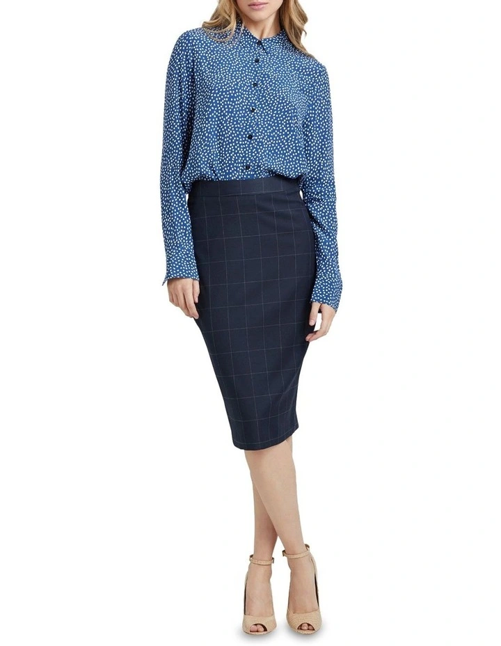 Discount π Oxford Peggy Stretch Eco Suit π Skirt In Navy π - Image 5