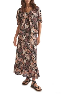 Hot Sale 👏 Seed Heritage Floral Midi 👗 Skirt 🔔