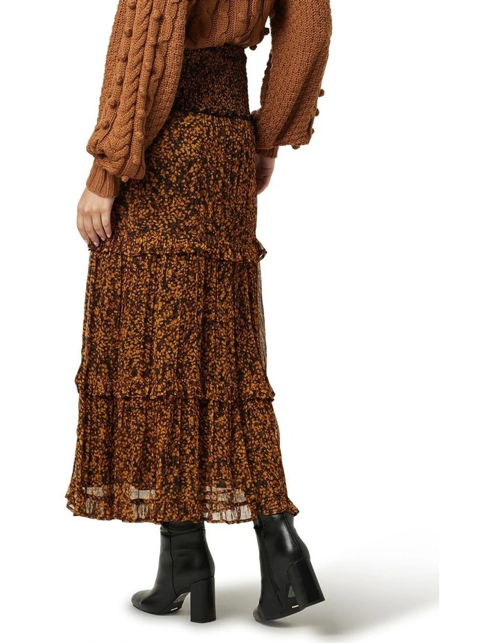 Flash Sale π Ministry Of Style Re-Rooted Nature Midi π Skirt In Orange Multi π - Image 2