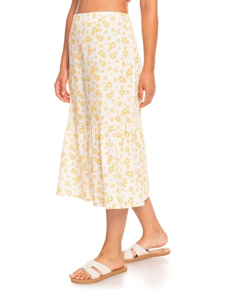 Cheap β Roxy Burnin Love Again Midi π Skirt In Yellow π - Image 3