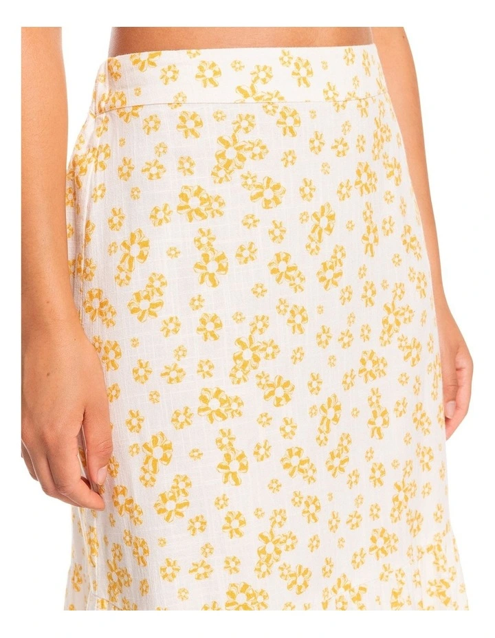 Cheap β Roxy Burnin Love Again Midi π Skirt In Yellow π - Image 4