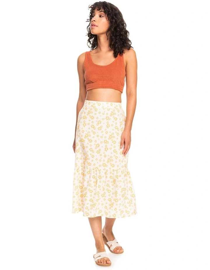 Cheap β Roxy Burnin Love Again Midi π Skirt In Yellow π - Image 5