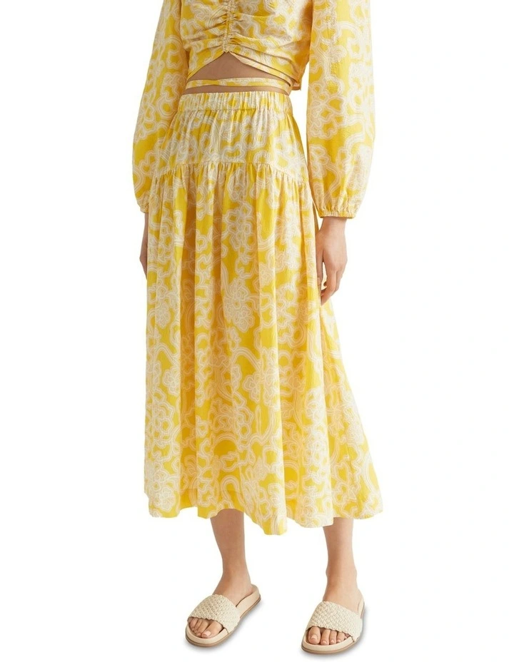 Flash Sale π₯° Seed Heritage Floral Midi Gathered π Skirt π― - Image 3