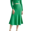 Top 10 🎉 Seed Heritage Knit Flared 👗 Skirt In Bright Mint 💯