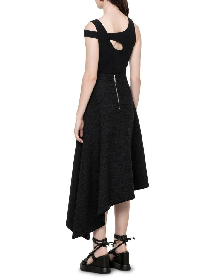 Flash Sale π Veronika Maine Asymmetric Midi π Skirt In Black π - Image 2
