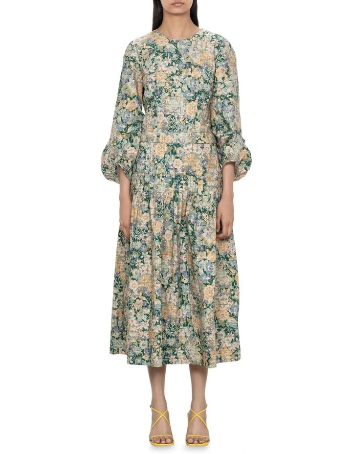 Cheapest β¨ Veronika Maine Tapestry Floral Cotton Midi π Skirt In Spring Green β¨