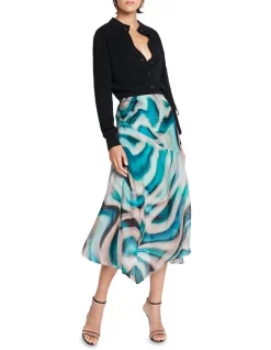 Deals 👏 Sass & Bide By The Water Printed Chiffon 👗 Skirt Print 😍