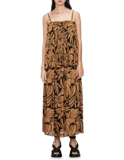 Best Sale 🔔 Veronika Maine Nightfall Palm Springs Long 👗 Skirt In Light Gold ✔️