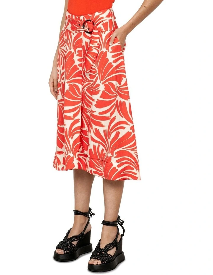 Discount β€οΈ Veronika Maine Palm Springs A-Line Tie Front π Skirt In Orange π₯° - Image 3