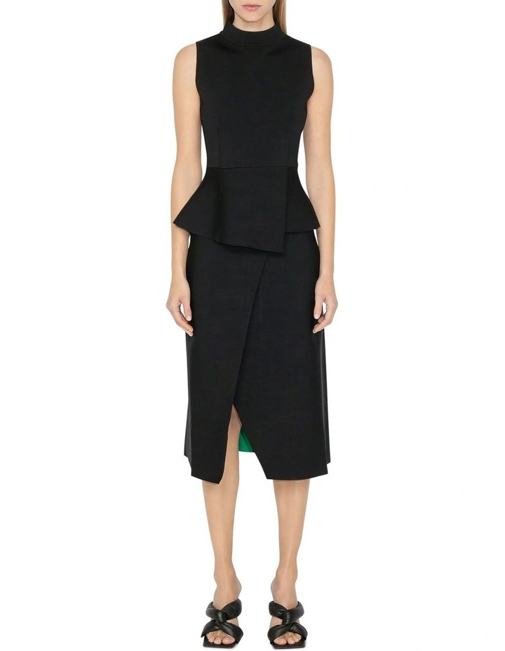 Best Pirce 𧨠Cue Double Faced Wrap Knit π Skirt In Black π―