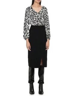 Coupon π₯° Veronika Maine Recycled Crepe Wrap π Skirt In Black π
