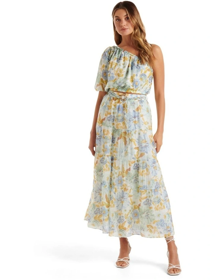 Best deal π Forever New Maia Tiered Belted Midi π Skirt In Multi π - Image 5