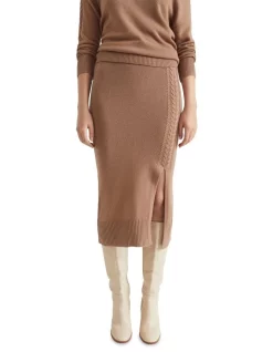 Best Pirce 💯 Seed Heritage Cable Midi Split 👗 Skirt ⌛