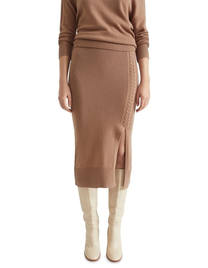 Best Pirce π― Seed Heritage Cable Midi Split π Skirt β