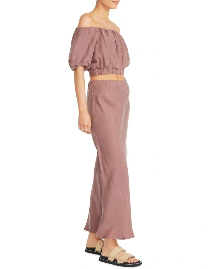 Promo π Staple The Label Vertigo Cupro Slip π Skirt Washed Plum π€© - Image 3