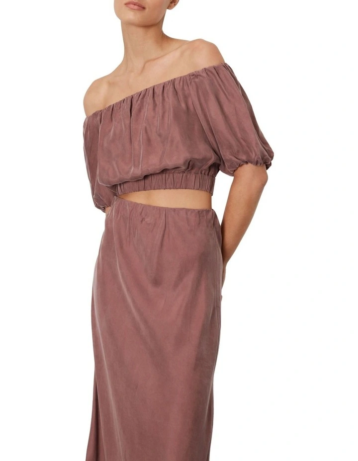 Promo π Staple The Label Vertigo Cupro Slip π Skirt Washed Plum π€© - Image 5