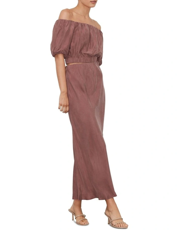 Promo π Staple The Label Vertigo Cupro Slip π Skirt Washed Plum π€© - Image 6