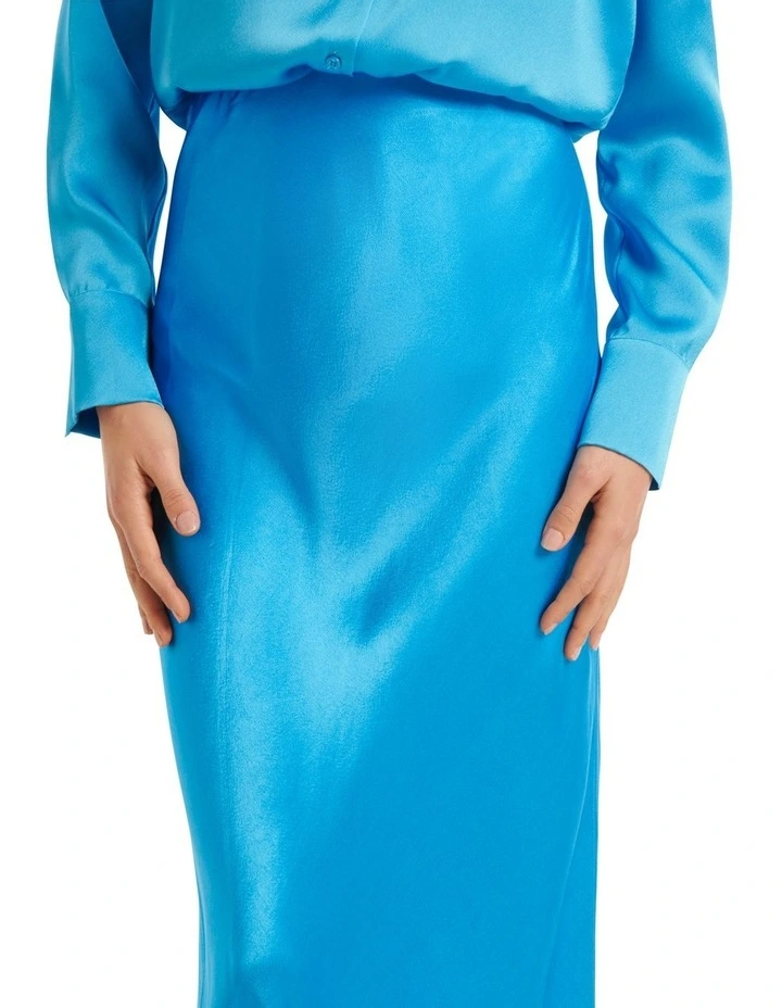 New π₯° Forever New Portia Bias Midi π Skirt In Blue π - Image 4