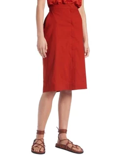 Best Pirce 👍 David Lawrence Larsa Pencil 👗 Skirt Red 🛒