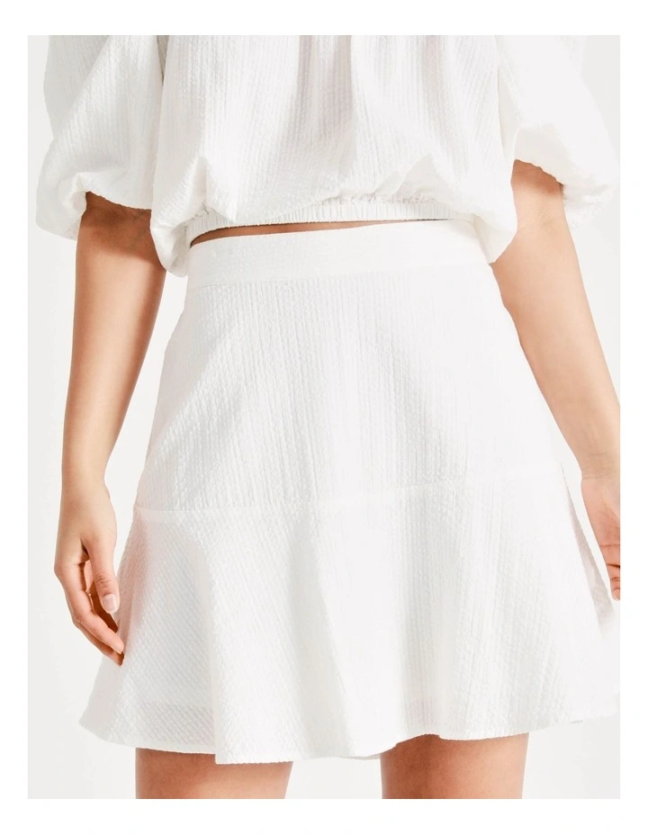 Coupon 𧨠Vero Moda Toni High Waisted Cotton π Skirt In Snow White π - Image 6