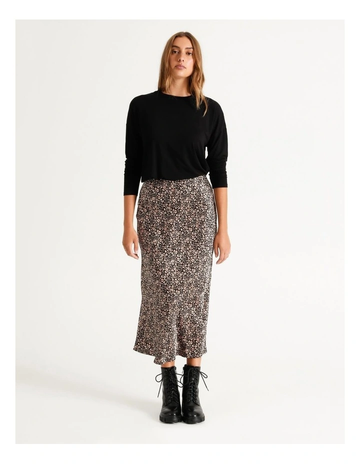 Buy π₯° Piper Viscose Slip π Skirt Brown π - Image 4