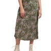 Best Sale ✨ All About Eve Audrey Floral Midi 👗 Skirt Green 🧨