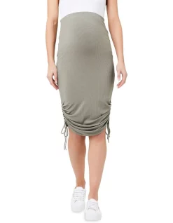 Promo ✔️ Ripe Edie Ruched Rib 👗 Skirt ⭐