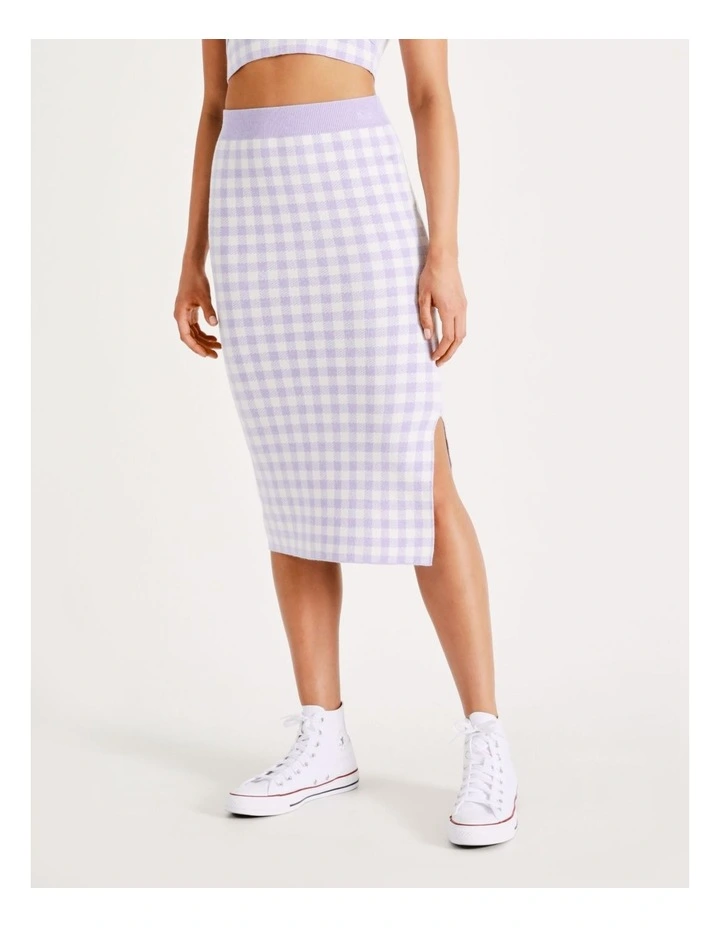 Top 10 π Miss Shop Gingham π Skirt Co-Ord In Lavender Mist π - Image 2