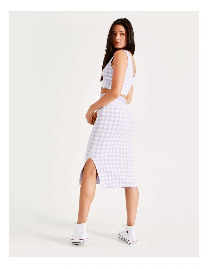 Top 10 π Miss Shop Gingham π Skirt Co-Ord In Lavender Mist π - Image 7