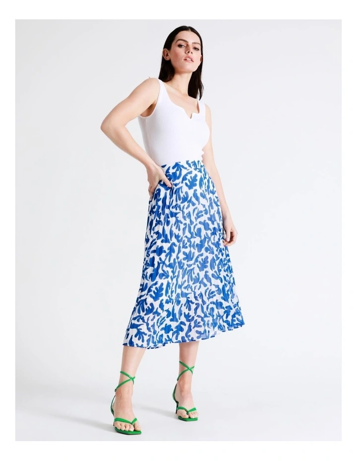 Hot Sale π Basque Pleated Midi π Skirt In Multi π₯ - Image 3