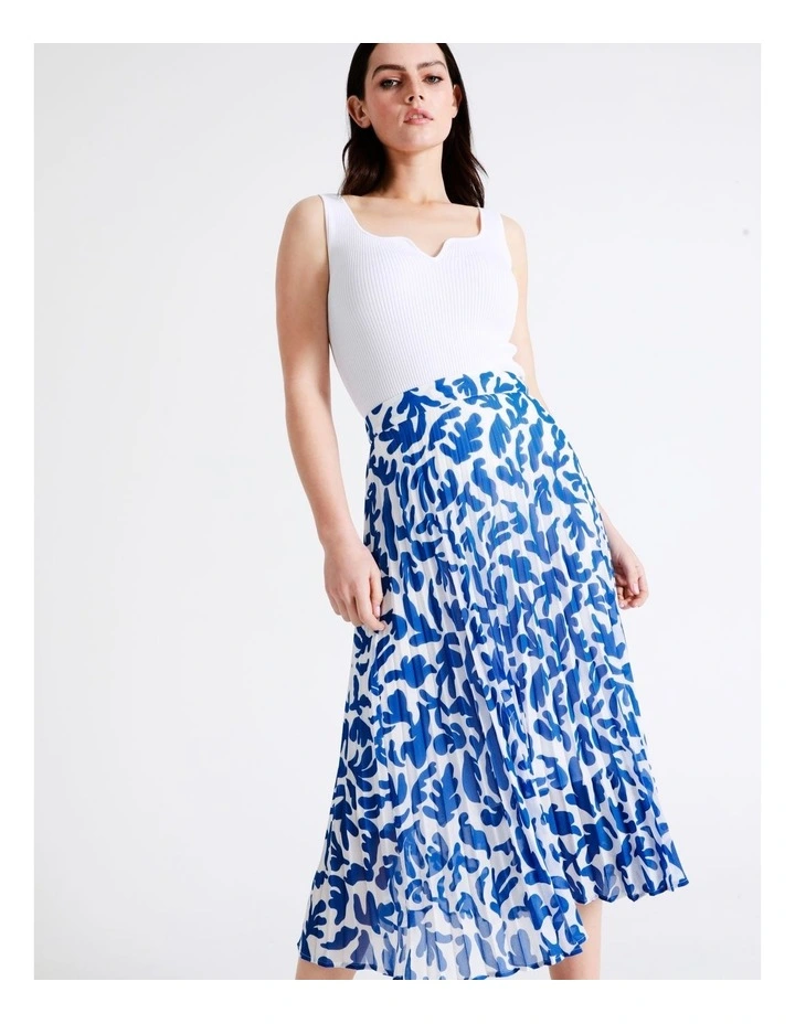 Hot Sale π Basque Pleated Midi π Skirt In Multi π₯ - Image 5