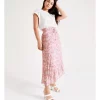 Promo 😀 Tokito Pleated Recycled Midi 👗 Skirt In Pink 🌟