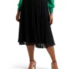 Cheapest 💯 Forever New Curve Harper Pleated Midi 👗 Skirt In Black 🤩