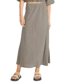 Budget β€οΈ Staple The Label Cedar Bias Slip π Skirt Black/Cream π