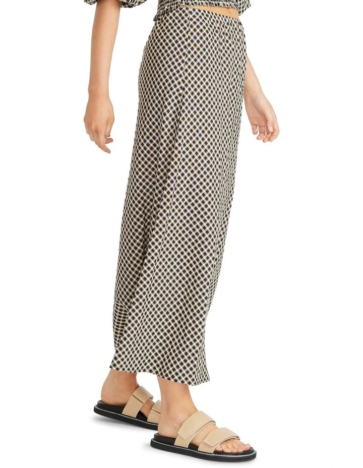 Budget β€οΈ Staple The Label Cedar Bias Slip π Skirt Black/Cream π - Image 3