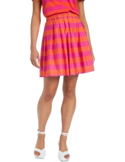 Deals 🛒 Marcs Lucinda Stripe 👗 Skirt In Multi 🤩