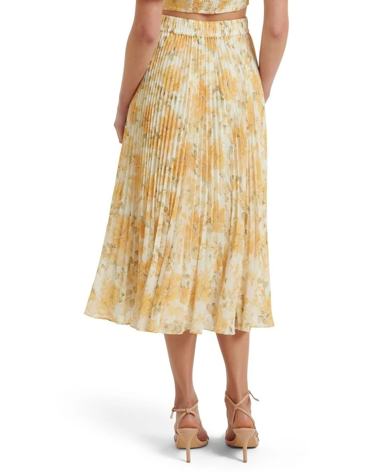 Hot Sale π Forever New Hazel Pleated Midi π Skirt In Gold β¨ - Image 2