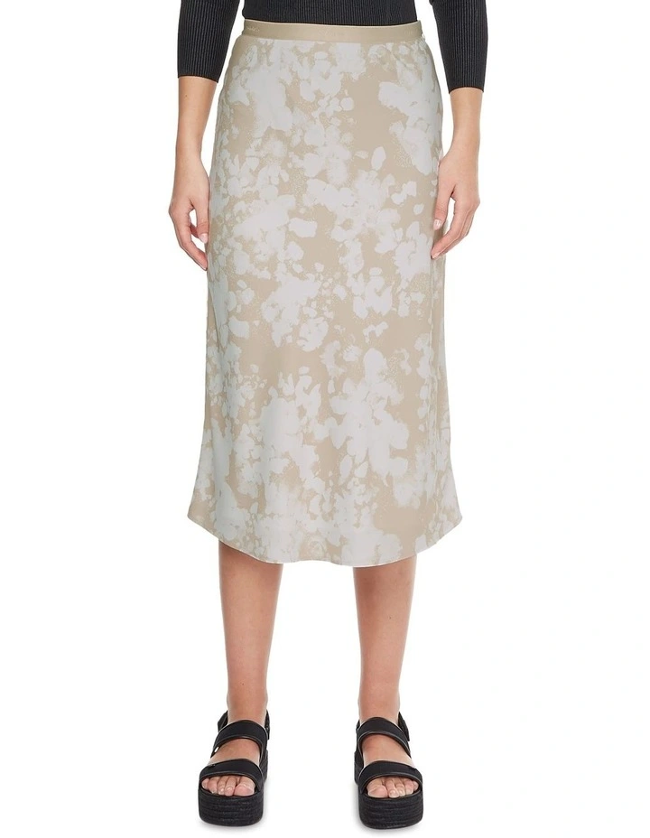 Best deal π Calvin Klein Reimagined Floral Printed π Skirt In Beige π₯°
