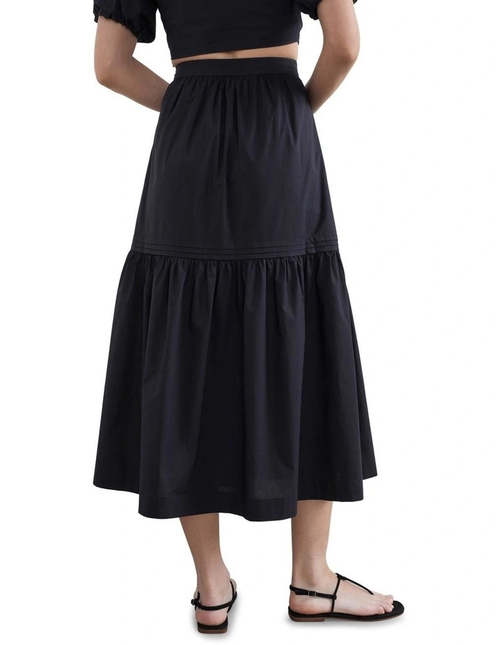 Outlet π French Connection Pintuck Tiered Midi π Skirt π - Image 3