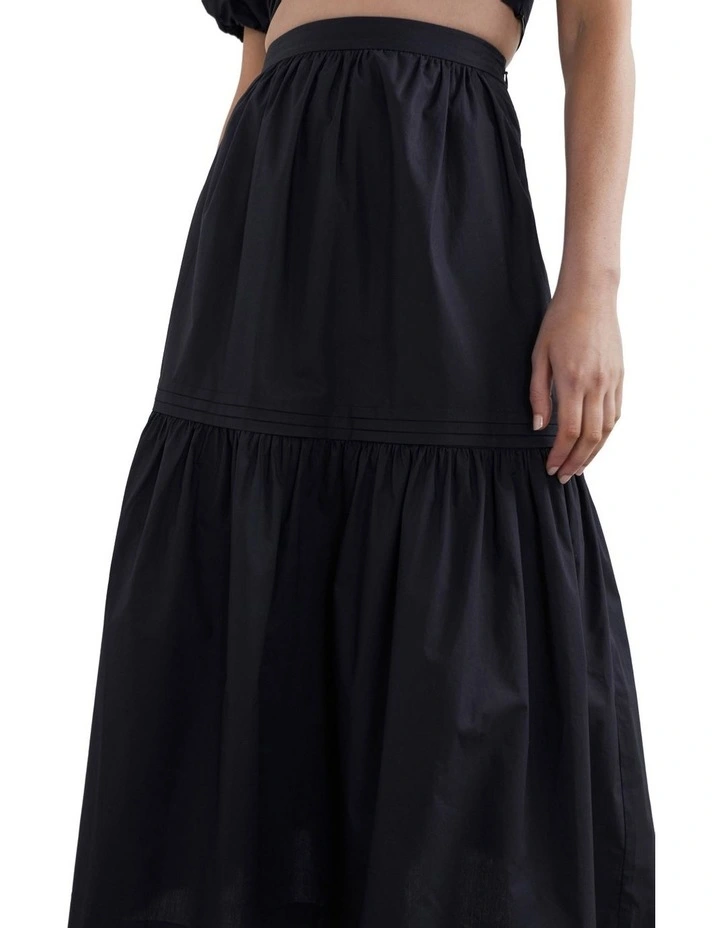 Outlet π French Connection Pintuck Tiered Midi π Skirt π - Image 4