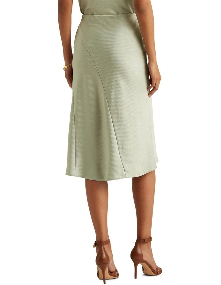 Brand new π₯ Lauren Ralph Lauren Satin Midi π Skirt In Green β¨ - Image 2
