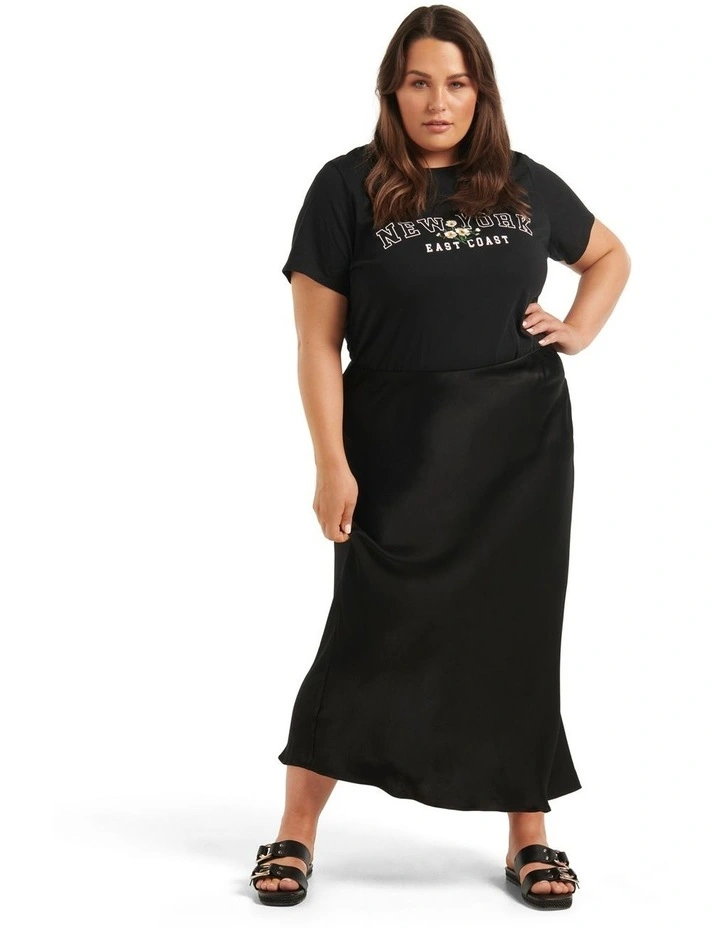 Cheap π Forever New Curve Portia Bias Midi π Skirt In Black βοΈ - Image 5