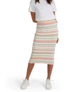 Outlet π€© Roxy Playa Linda π Skirt In Spring Spritz Stripe β