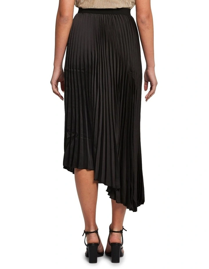 Best Sale π€© Stella Asymmetric Pleated π Skirt In Black π - Image 2