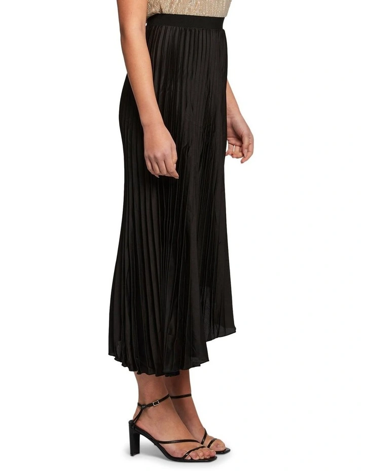 Best Sale π€© Stella Asymmetric Pleated π Skirt In Black π - Image 3