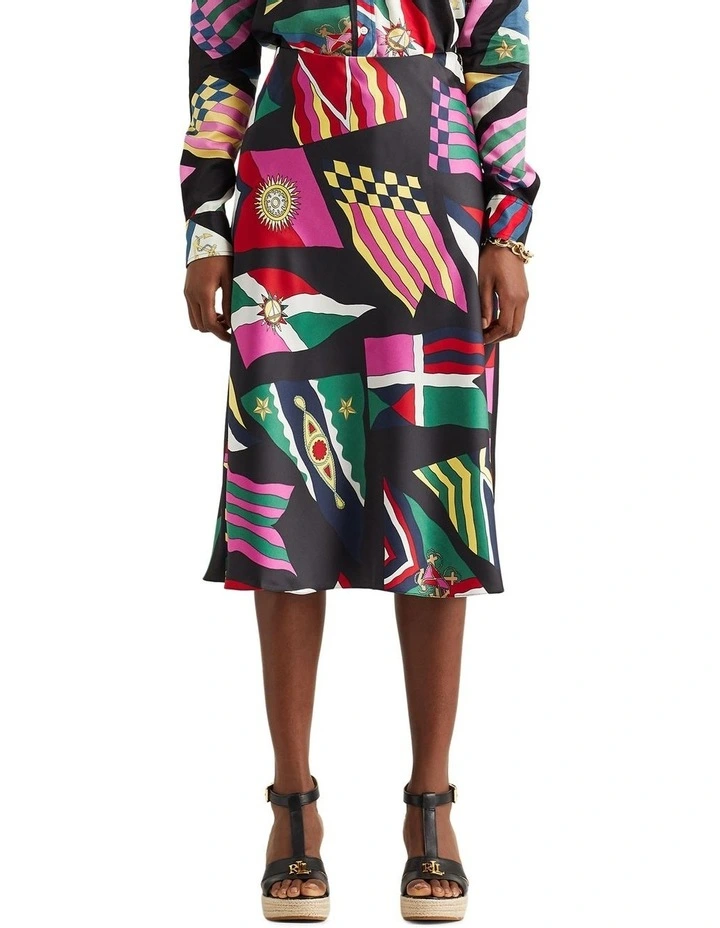 Coupon π Lauren Ralph Lauren Print Satin π Skirt π