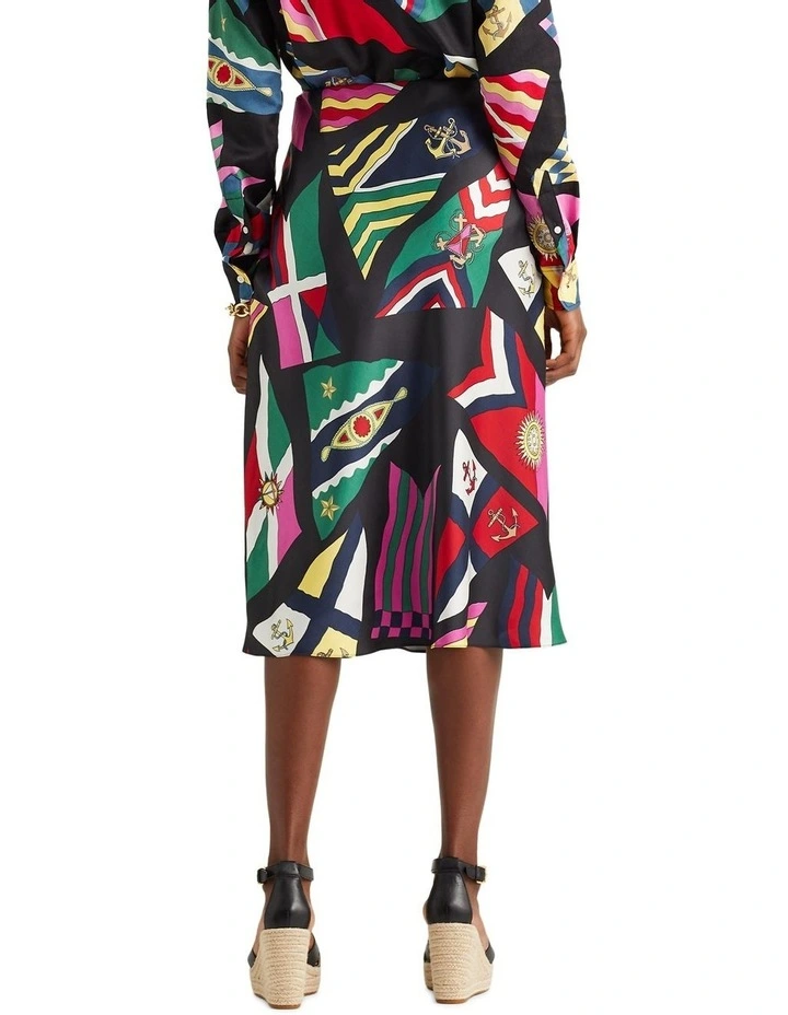 Coupon π Lauren Ralph Lauren Print Satin π Skirt π - Image 2