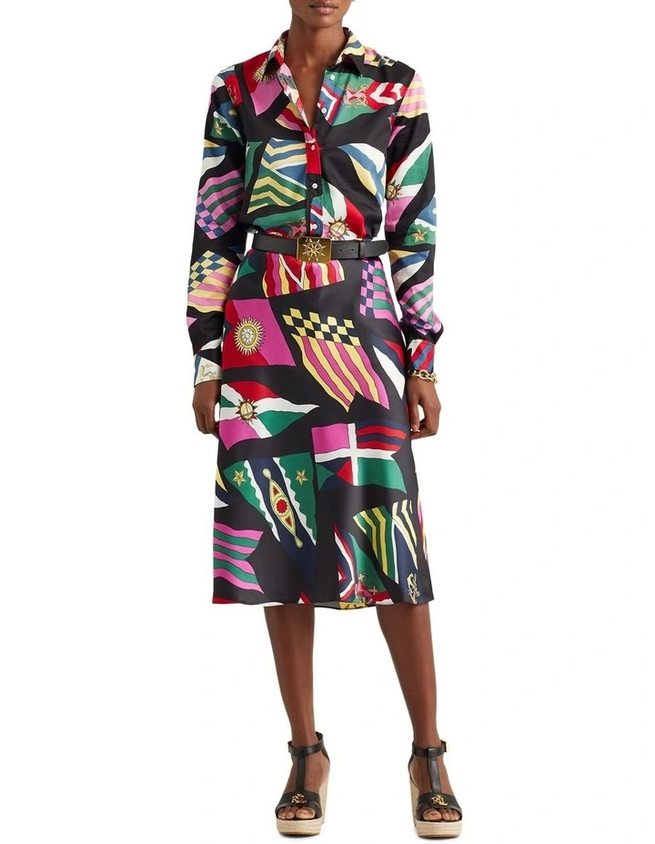 Coupon π Lauren Ralph Lauren Print Satin π Skirt π - Image 3